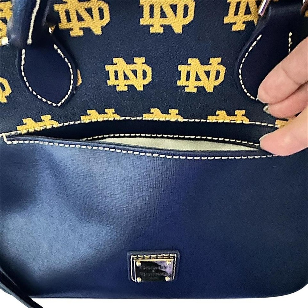 Dooney & Bourke Limited Addition Notre Dame Fight Irish Dome Satchel Crossbody - Picture 8 of 9